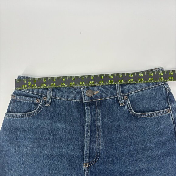 Antonio Melani Baggy Wide Leg Denim Jeans Womens Size 6 Tall High Waisted Grunge - Picture 7 of 12